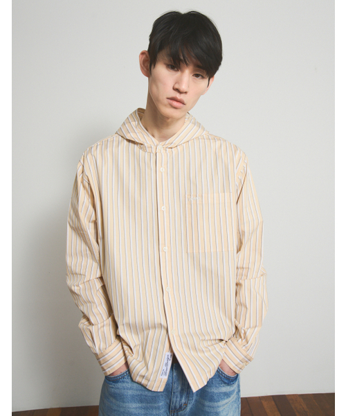 LORES(ロアス)の「Hooded Paneled Shirts - Yellow(シャツ/ブラウス・レディース・その他・SMALL/MEDIUM/LARGE)」の2枚目の写真
