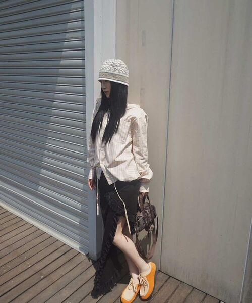 LORES(ロアス)の「Hooded Paneled Shirts - Yellow(シャツ/ブラウス・レディース・その他・SMALL/MEDIUM/LARGE)」の7枚目の写真