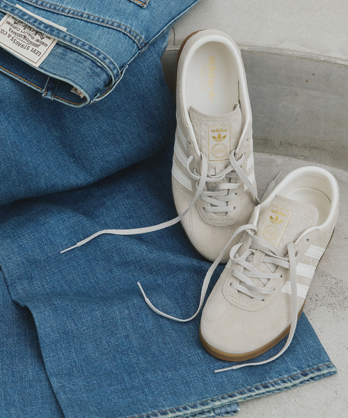 Spick & Span(スピックアンドスパン)の「adidas / アディダス SMU Spick & Span別注GAZELLE LO PRO(スニーカー・レディース・ベージュ・25cm/24.5cm/24cm/23.5cm/23cm/22.5cm)」の13枚目の写真