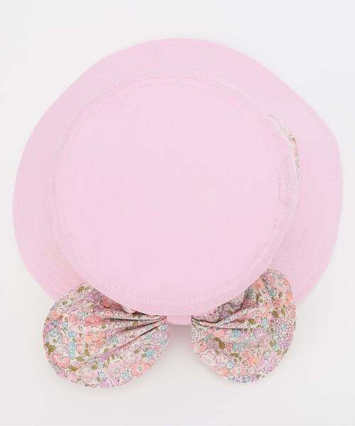 sense of wonder（センスオブワンダー）の「リバティGIRLS日除け帽子（ハット・キッズ・オフホワイト/ピンク・48-50cm/50-52cm/52-54cm）」の7枚目の写真