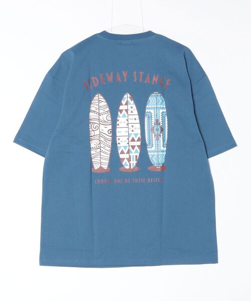 En serio TOKYO(エンソリオトーキョー)の「【SIDEWAYSTANCE】サーフボード半袖Tシャツ SIDE24-081(Tシャツ/カットソー・メンズ・ダークブルー/ホワイト/ブラック・SMALL/MEDIUM/LARGE/X-LARGE)」の4枚目の写真