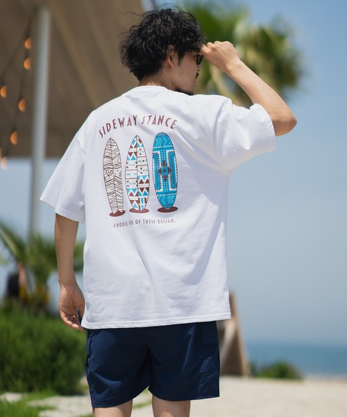 En serio TOKYO(エンソリオトーキョー)の「【SIDEWAYSTANCE】サーフボード半袖Tシャツ SIDE24-081(Tシャツ/カットソー・メンズ・ダークブルー/ホワイト/ブラック・SMALL/MEDIUM/LARGE/X-LARGE)」の20枚目の写真