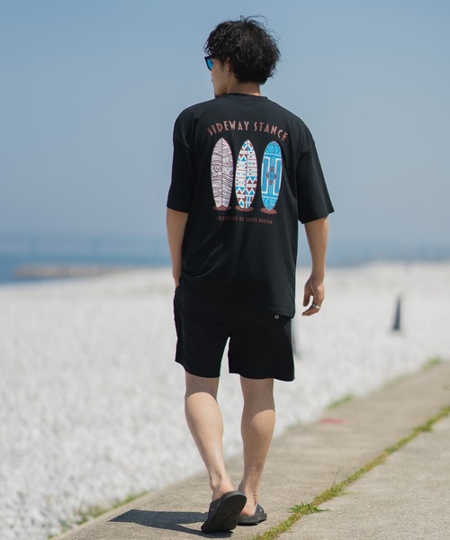 En serio TOKYO(エンソリオトーキョー)の「【SIDEWAYSTANCE】サーフボード半袖Tシャツ SIDE24-081(Tシャツ/カットソー・メンズ・ダークブルー/ホワイト/ブラック・SMALL/MEDIUM/LARGE/X-LARGE)」の14枚目の写真