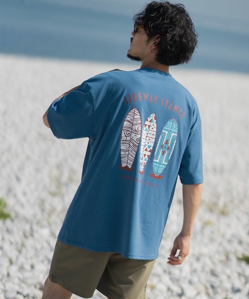 En serio TOKYO(エンソリオトーキョー)の「【SIDEWAYSTANCE】サーフボード半袖Tシャツ SIDE24-081(Tシャツ/カットソー・メンズ・ダークブルー/ホワイト/ブラック・SMALL/MEDIUM/LARGE/X-LARGE)」の12枚目の写真