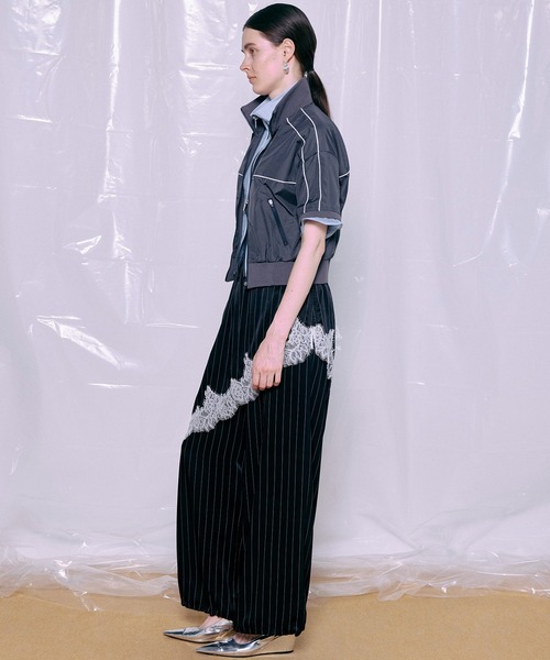 MAISON SPECIAL(メゾンスペシャル)の「Double Zip Track Blouson/ダブルジップトラックブルゾン(ブルゾン・レディース・ホワイト/グレー/イエロー・FREE)」の8枚目の写真