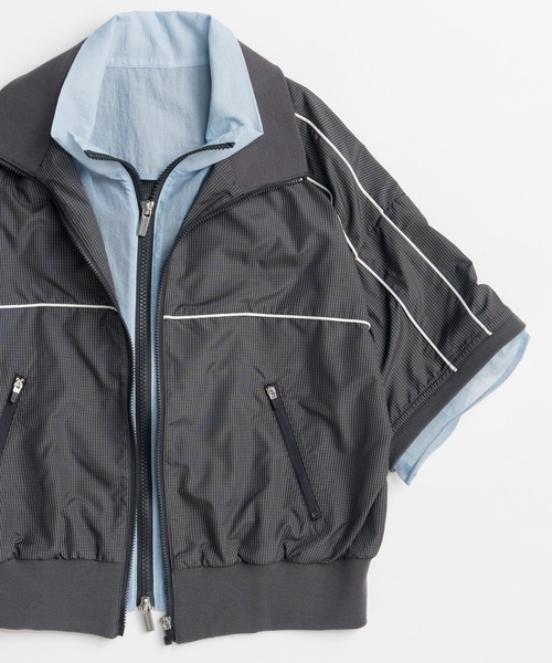MAISON SPECIAL(メゾンスペシャル)の「Double Zip Track Blouson/ダブルジップトラックブルゾン(ブルゾン・レディース・ホワイト/グレー/イエロー・FREE)」の14枚目の写真