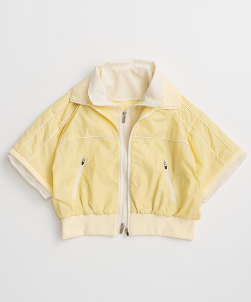 MAISON SPECIAL(メゾンスペシャル)の「Double Zip Track Blouson/ダブルジップトラックブルゾン(ブルゾン・レディース・ホワイト/グレー/イエロー・FREE)」の10枚目の写真