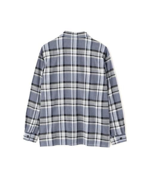 MHL.（エムエイチエル）の「TOP DYED COTTON POPLIN（シャツ/ブラウス・メンズ・ブルー/チェック・SMALL/MEDIUM/LARGE）」の10枚目の写真
