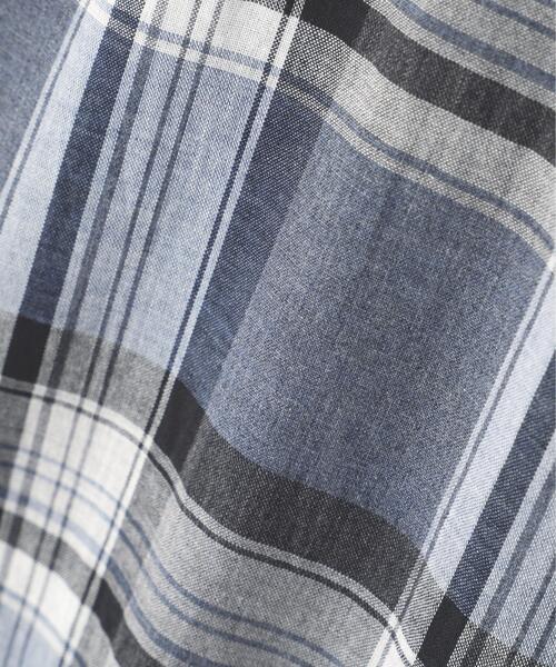 MHL.（エムエイチエル）の「TOP DYED COTTON POPLIN（シャツ/ブラウス・メンズ・ブルー/チェック・SMALL/MEDIUM/LARGE）」の11枚目の写真