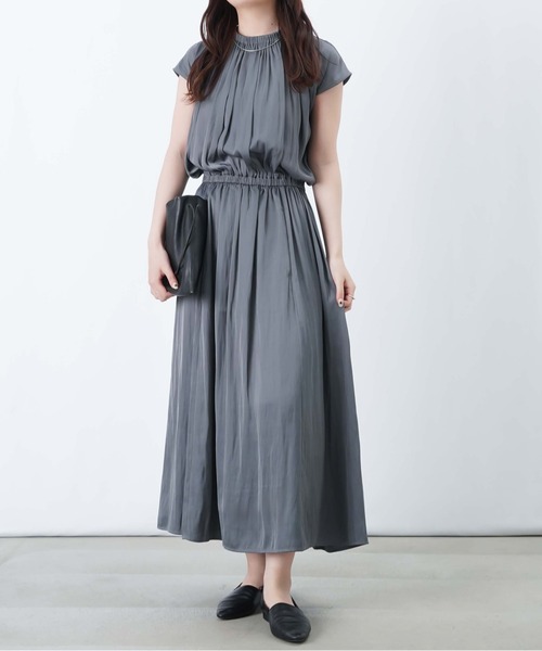 LUCA/LADY LUCK LUCA（ルカ/レディラックルカ）の「LC/LLL ギャザーワンピース（ワンピース・レディース・ブラック/グレー・FREE）」の7枚目の写真