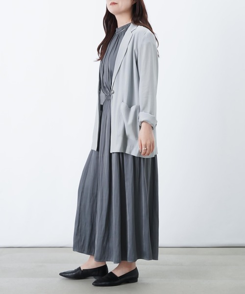 LUCA/LADY LUCK LUCA（ルカ/レディラックルカ）の「LC/LLL ギャザーワンピース（ワンピース・レディース・ブラック/グレー・FREE）」の3枚目の写真