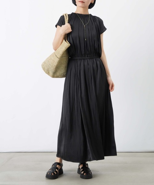 LUCA/LADY LUCK LUCA（ルカ/レディラックルカ）の「LC/LLL ギャザーワンピース（ワンピース・レディース・ブラック/グレー・FREE）」の11枚目の写真