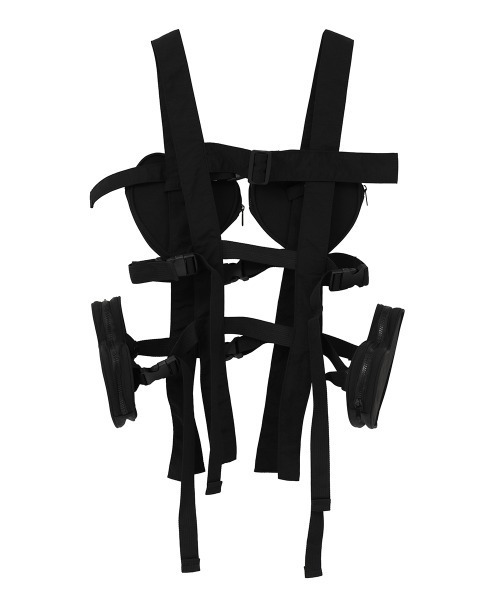 Candy Stripper（キャンディストリッパー）の「HEART POCKET ハーネス（ボディバッグ/ウエストポーチ・レディース・ブラック・FREE）」の4枚目の写真