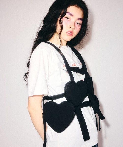 Candy Stripper（キャンディストリッパー）の「HEART POCKET ハーネス（ボディバッグ/ウエストポーチ・レディース・ブラック・FREE）」の14枚目の写真