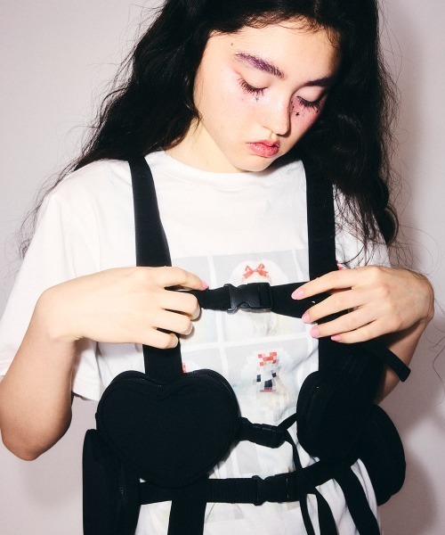 Candy Stripper（キャンディストリッパー）の「HEART POCKET ハーネス（ボディバッグ/ウエストポーチ・レディース・ブラック・FREE）」の15枚目の写真