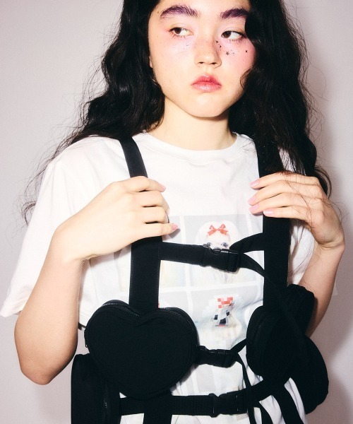 Candy Stripper（キャンディストリッパー）の「HEART POCKET ハーネス（ボディバッグ/ウエストポーチ・レディース・ブラック・FREE）」の16枚目の写真