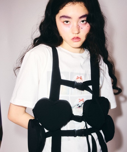 Candy Stripper（キャンディストリッパー）の「HEART POCKET ハーネス（ボディバッグ/ウエストポーチ・レディース・ブラック・FREE）」の19枚目の写真