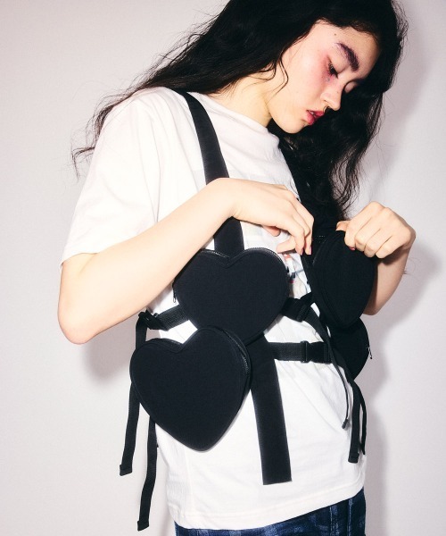 Candy Stripper（キャンディストリッパー）の「HEART POCKET ハーネス（ボディバッグ/ウエストポーチ・レディース・ブラック・FREE）」の20枚目の写真