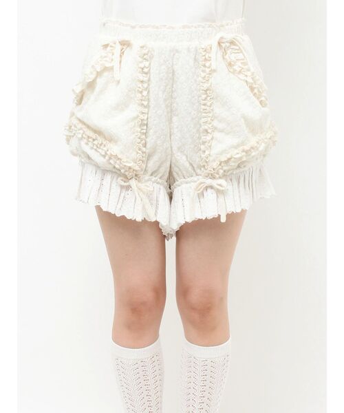 merry jenny(メリージェニー)の「レースポケットかぼちゃパンツ(その他パンツ・レディース・ブラック/アイボリー・FREE)」の6枚目の写真