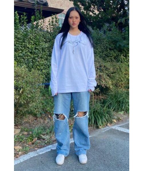 AJOBYAJO（アジョバイアジョ）の「[PBA] Tribal AJO Long Sleeves T-Shirt [WHITE]（Tシャツ/カットソー・レディース・その他・M/L/XL）」の15枚目の写真