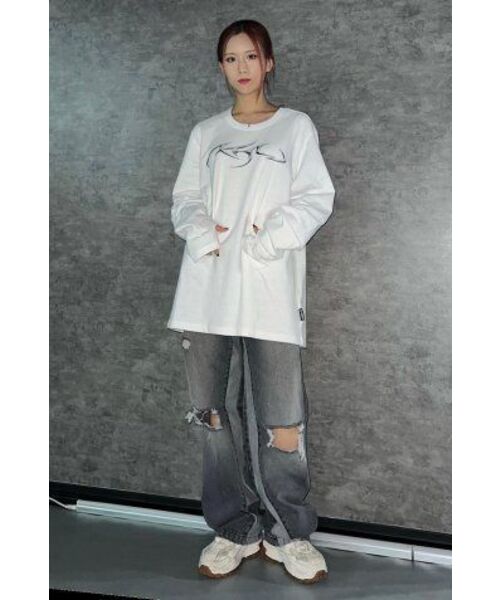 AJOBYAJO（アジョバイアジョ）の「[PBA] Tribal AJO Long Sleeves T-Shirt [WHITE]（Tシャツ/カットソー・レディース・その他・M/L/XL）」の21枚目の写真