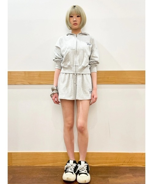 GAP(ギャップ)の「フレンチテリー ハート GAPロゴ ミニスカート(スカート・レディース・グレー/ホワイト/ネイビー・XXS/L/M/S/XS)」の10枚目の写真
