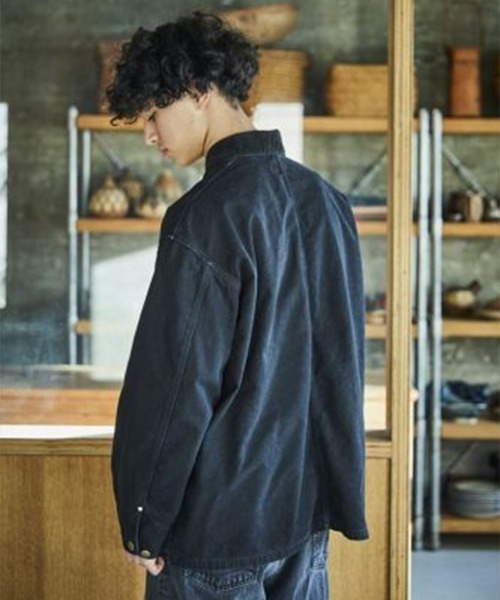 orSlow（オアスロウ）の「【orSlow/オアスロウ】RELAX FIT OXFORD COVERALL（カバーオール・メンズ・ブラウン/ブラック・3/2/1）」の5枚目の写真