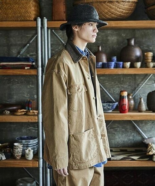 orSlow（オアスロウ）の「【orSlow/オアスロウ】RELAX FIT OXFORD COVERALL（カバーオール・メンズ・ブラウン/ブラック・3/2/1）」の12枚目の写真