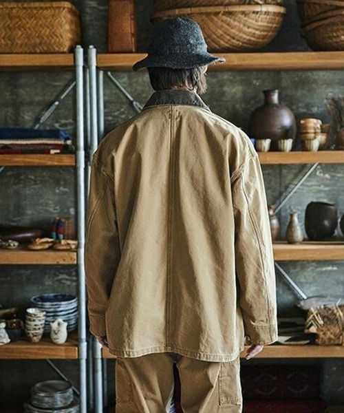 orSlow（オアスロウ）の「【orSlow/オアスロウ】RELAX FIT OXFORD COVERALL（カバーオール・メンズ・ブラウン/ブラック・3/2/1）」の13枚目の写真