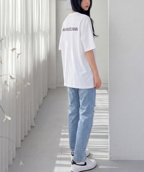 VIVID LADY(ビビッドレディー)の「フォトプリント チュニック 半袖 Tシャツ(Tシャツ/カットソー・レディース・ベージュ/ホワイト/チャコールグレー/ブラック・FREE)」の14枚目の写真