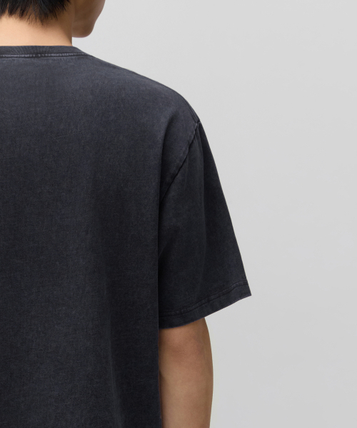 MUSINSA STANDARD（ムシンサスタンダード）の「ストーンダイドリラックスティーシャツ[ネイビー]（Tシャツ/カットソー・メンズ・その他・SMALL/MEDIUM/LARGE/X-LARGE/2XL/3XL）」の5枚目の写真