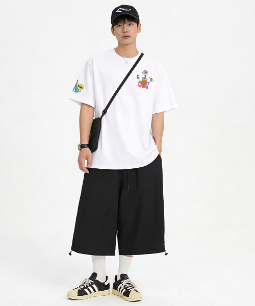 ARTISTWEAR（アーティストウェア）の「[ATW] ハスルブルー 半袖Tシャツ - 2COLOR（Tシャツ/カットソー・レディース・ホワイト/ブラック・SMALL/MEDIUM/LARGE/X-LARGE/XX-LARGE/XXXX-LARGE）」の17枚目の写真