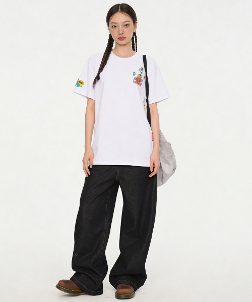 ARTISTWEAR（アーティストウェア）の「[ATW] ハスルブルー 半袖Tシャツ - 2COLOR（Tシャツ/カットソー・レディース・ホワイト/ブラック・SMALL/MEDIUM/LARGE/X-LARGE/XX-LARGE/XXXX-LARGE）」の8枚目の写真