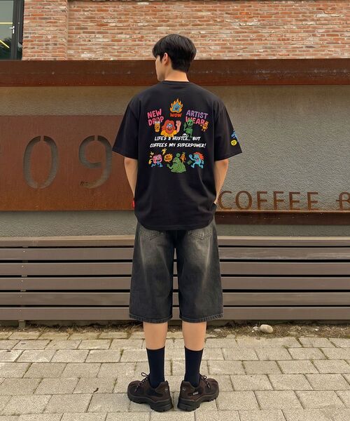 ARTISTWEAR（アーティストウェア）の「[ATW] ハスルブルー 半袖Tシャツ - 2COLOR（Tシャツ/カットソー・レディース・ホワイト/ブラック・SMALL/MEDIUM/LARGE/X-LARGE/XX-LARGE/XXXX-LARGE）」の11枚目の写真