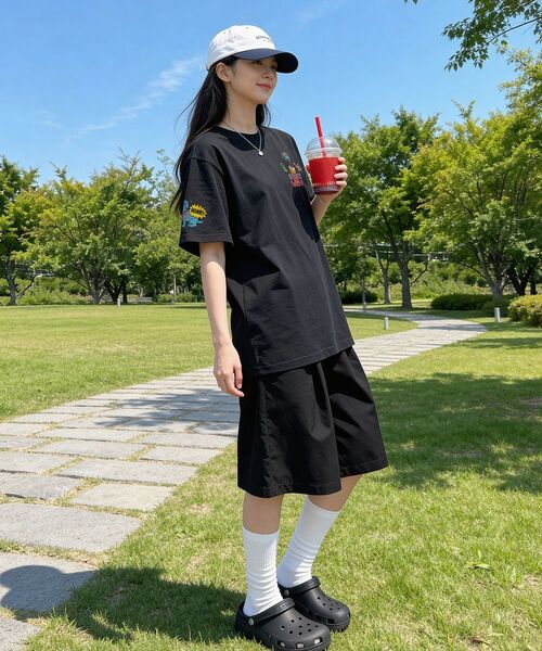 ARTISTWEAR（アーティストウェア）の「[ATW] ハスルブルー 半袖Tシャツ - 2COLOR（Tシャツ/カットソー・レディース・ホワイト/ブラック・SMALL/MEDIUM/LARGE/X-LARGE/XX-LARGE/XXXX-LARGE）」の6枚目の写真
