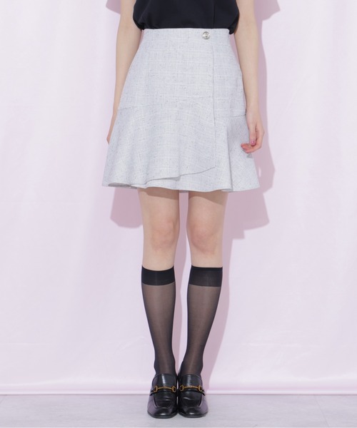 JILL by JILL STUART(ジルバイジルスチュアート)の「ラップミニスカート(スカート・レディース・グレー/グレー系その他/ピンク・FREE)」の19枚目の写真
