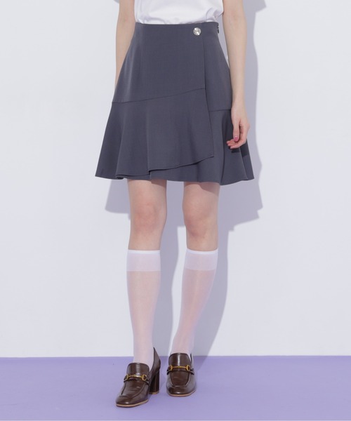 JILL by JILL STUART(ジルバイジルスチュアート)の「ラップミニスカート(スカート・レディース・グレー/グレー系その他/ピンク・FREE)」の15枚目の写真