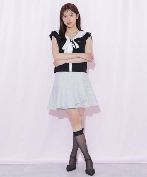 JILL by JILL STUART(ジルバイジルスチュアート)の「ラップミニスカート(スカート・レディース・グレー/グレー系その他/ピンク・FREE)」の17枚目の写真