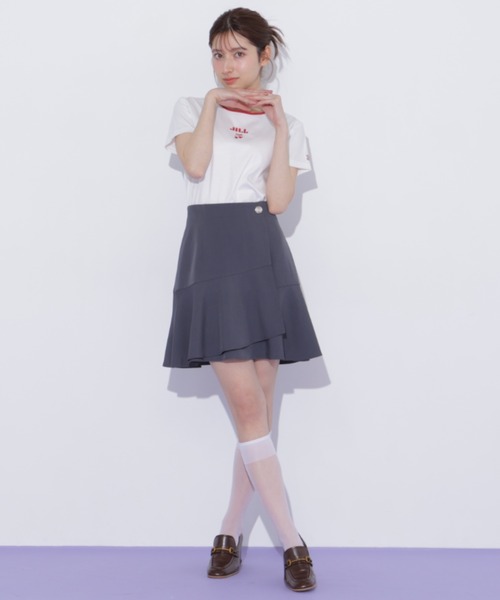 JILL by JILL STUART(ジルバイジルスチュアート)の「ラップミニスカート(スカート・レディース・グレー/グレー系その他/ピンク・FREE)」の7枚目の写真