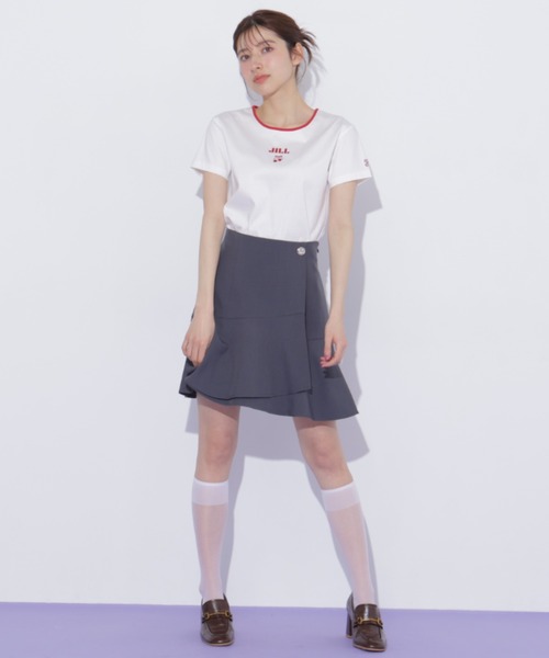 JILL by JILL STUART(ジルバイジルスチュアート)の「ラップミニスカート(スカート・レディース・グレー/グレー系その他/ピンク・FREE)」の6枚目の写真