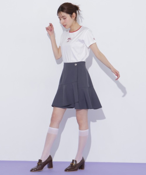 JILL by JILL STUART(ジルバイジルスチュアート)の「ラップミニスカート(スカート・レディース・グレー/グレー系その他/ピンク・FREE)」の9枚目の写真