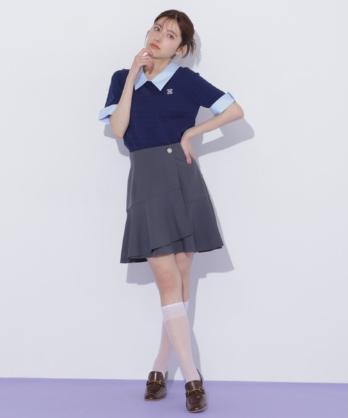 JILL by JILL STUART(ジルバイジルスチュアート)の「ラップミニスカート(スカート・レディース・グレー/グレー系その他/ピンク・FREE)」の11枚目の写真