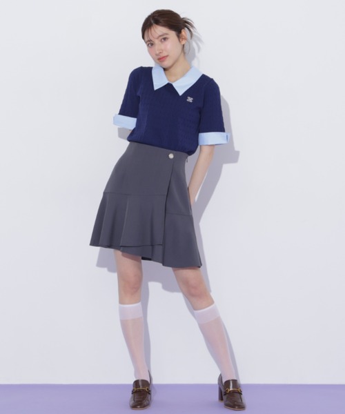 JILL by JILL STUART(ジルバイジルスチュアート)の「ラップミニスカート(スカート・レディース・グレー/グレー系その他/ピンク・FREE)」の10枚目の写真