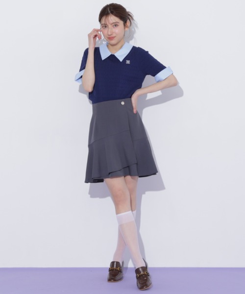 JILL by JILL STUART(ジルバイジルスチュアート)の「ラップミニスカート(スカート・レディース・グレー/グレー系その他/ピンク・FREE)」の12枚目の写真