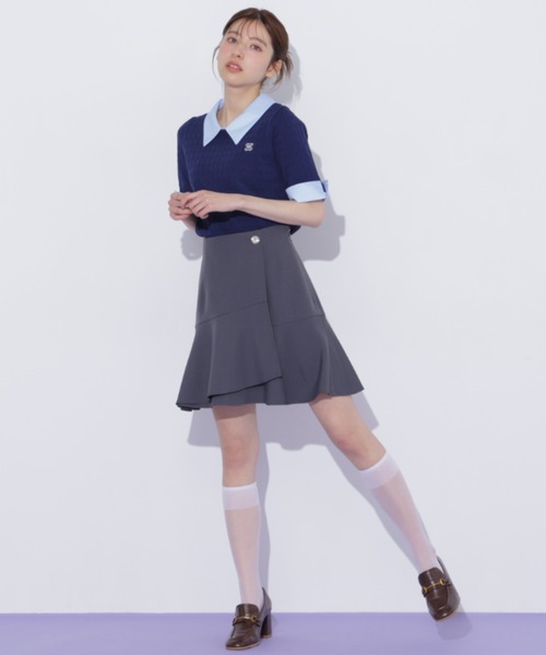 JILL by JILL STUART(ジルバイジルスチュアート)の「ラップミニスカート(スカート・レディース・グレー/グレー系その他/ピンク・FREE)」の13枚目の写真