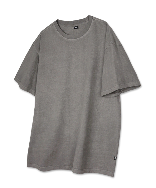 UMM（ウム）の「オーバーサイズ 無地 ピグメント 半袖Tシャツ 5COLOR（Tシャツ/カットソー・メンズ・スカイブルー/グレー/チャコールグレー/ブラウン/ライトベージュ・1/2/3）」の8枚目の写真
