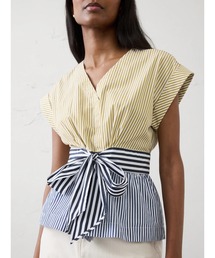 BANANA REPUBLIC FACTORY STORE　　ポプリン タイフロント トップス