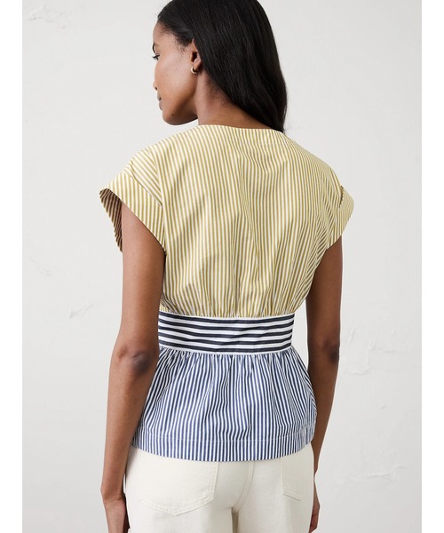 BANANA REPUBLIC FACTORY STORE(バナナリパブリック ファクトリーストア)の「BANANA REPUBLIC FACTORY STORE ポプリン タイフロント トップス(シャツ/ブラウス・レディース・ホワイト/マルチ・4/6/8/0/2)」の4枚目の写真