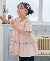 Piet（ピエット）の「配色メロウ ティアード チュニック（Tシャツ/カットソー）」