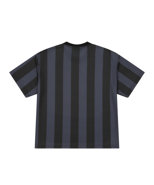 LOSERS CLUB(ルーザーズクラブ)の「ロゴストライプクロップメッシュTシャツチャコール(Tシャツ/カットソー・レディース・その他・MEDIUM/LARGE)」の2枚目の写真